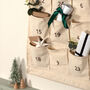 Personalised Canvas Advent Calendar Velvet Bow, thumbnail 8 of 11