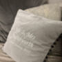 Personalised Couples Anniversary Cushion, thumbnail 3 of 3