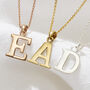 Serif Initial Letter Necklace, thumbnail 8 of 8