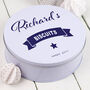 Personalised Round Biscuit Tin, thumbnail 2 of 7