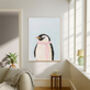 Penguin Pastel Portrait Art Print, thumbnail 2 of 3