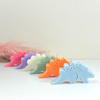 Stegosaurus Candle Dinosaur Gift Jurassic Dino, 2 of 12