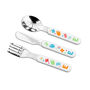 Personalised Colourful Shapes Baby Cutlery Set, thumbnail 10 of 10