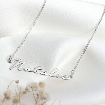 Personalised Sterling Silver Name Necklace, 6 of 10