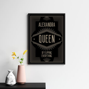 Queen Of Everything, Personalised Print, 2 of 2