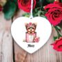 Personalised Yorkshire Terrier Love Decoration, thumbnail 2 of 2