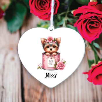 Personalised Yorkshire Terrier Love Decoration, 2 of 2