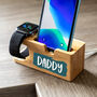 Personalised Apple Charging Station Colour Block, thumbnail 4 of 8