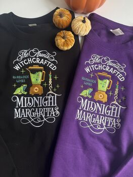 Midnight Margaritas Embroidered Sweatshirt, 4 of 4