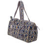 Serendipity Cotton Duffel Bag Indigo Ikat, thumbnail 4 of 5