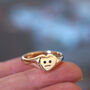 Heart Face Signet Ring, thumbnail 8 of 12