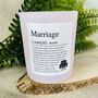 Personalised Wedding Day Definition Candle, thumbnail 3 of 11