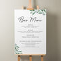 Greenery Wedding Cake Menu Sign 'Callista', thumbnail 2 of 9