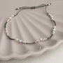 Sterling Silver Detailed Pearl Friendship Bracelet, thumbnail 7 of 9