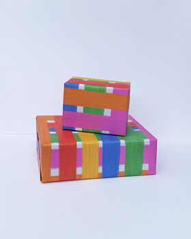 Rainbow Stripe Gift Wrap, 3 of 7