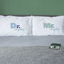 Personalised Couple Pillowcases Mr / Mrs, thumbnail 8 of 12