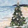 Christmas Tree On The Beach Card, thumbnail 3 of 4