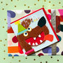Laser Cut Scruffy Dog Birthday Card, thumbnail 2 of 4