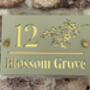 Personalised Blossom Branch Design House Acrylic Number Sign, thumbnail 1 of 2