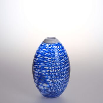 Sogni Azzurri Hand Blown Merletto Glass Vase, 2 of 4