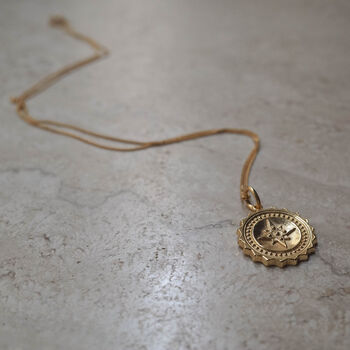 Compass Grande Necklace In Silver Or Gold, 2 of 9