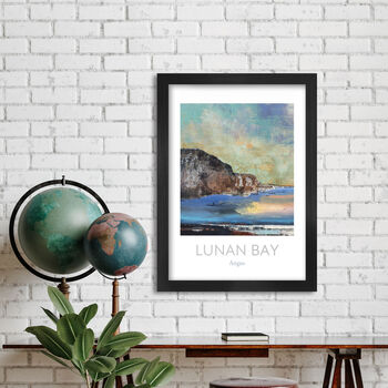 Lunan Bay Scottish Coastal Poster Print, 2 of 4