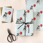 Schnauzer Dog And Balloon Wrapping Paper, thumbnail 3 of 4
