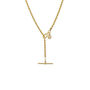 Olivia Rope Chain Necklace Gold Plated, thumbnail 3 of 11