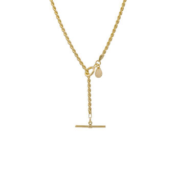 Olivia Rope Chain Necklace Gold Plated, 3 of 11