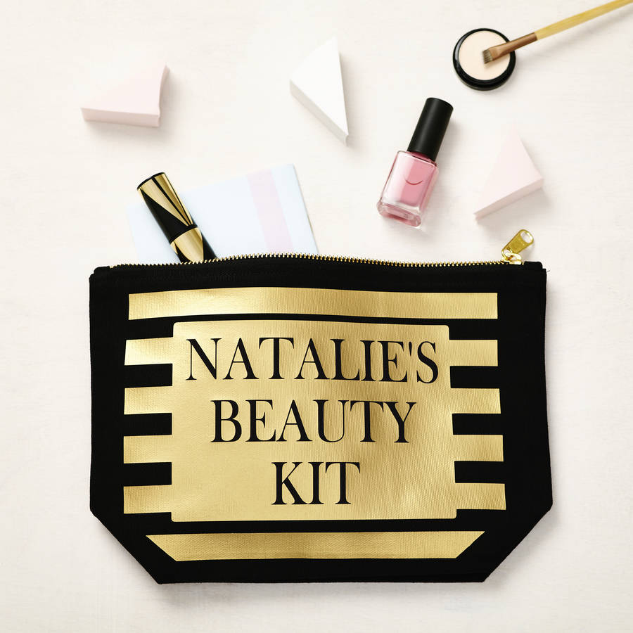 personalised beauty kit case by tillyanna