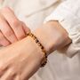 Handmade 6mm Tiger’s Eye Healing Crystal Bracelet With Gold Filled Details, thumbnail 1 of 3