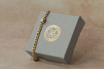 Antique Gold Vermeil Turquoise Opal Bracelet, 7 of 7