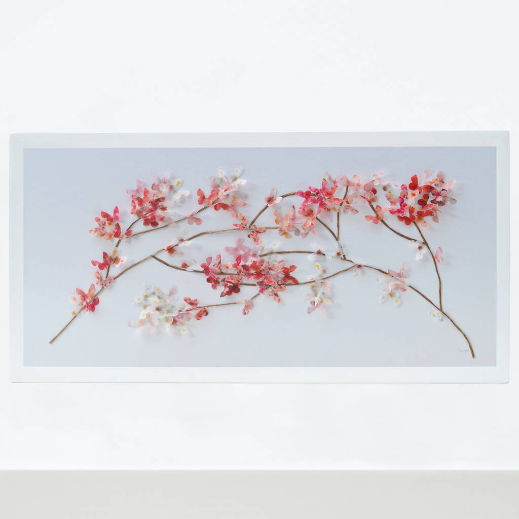 Cherry Blossom Butterfly Art, 3D Feature Wall Art, 1 of 12