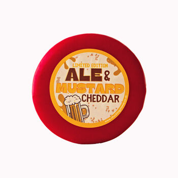 Ale And Mustard Cheddar Cheese Truckle 200g, 3 of 4