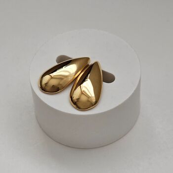 Teardrop Earrings Gold, 9 of 10
