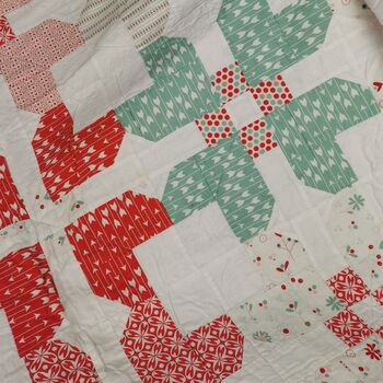 Quilt Christmas Heirloom Blanket, Large Sofa Throw, 4 of 5