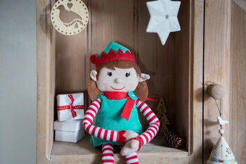 Elf For Christmas Girl Elf Toy, 4 of 4
