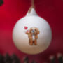 Cavapoo Ceramic Round Bauble, thumbnail 3 of 3