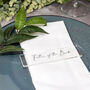 Personalised Wedding Guest Name Plaque Long, thumbnail 2 of 6