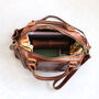 Leather Shoulder Bag With Crossbody Strap, thumbnail 5 of 6