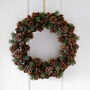 Assorted Pinecones And Green Berries Wreath, thumbnail 1 of 2