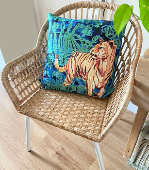 Tiger And Jungle Cushion Cover, 4 of 6