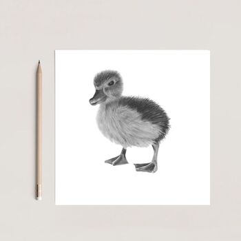 Naos The Baby Duck Greeting Card And Envelope, 4 of 4