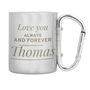 Personalised 'Any Message' Stainless Steel Mug, thumbnail 4 of 5