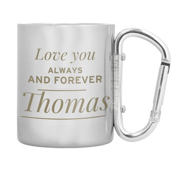 Personalised 'Any Message' Stainless Steel Mug, 4 of 5