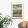 Wood Buffalo National Park Canada Travel Poster Print, thumbnail 4 of 8