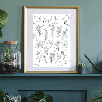 Magical Herbs Illustrated Print, 2 of 3