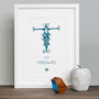 Personalised Vintage Alphabet Girl's Name In Mount, thumbnail 3 of 8