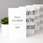 Thank You You're Wonderful Fold Out Banner Card, thumbnail 1 of 5