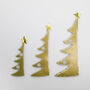 Gold Paper Christmas Tree Decorations, thumbnail 3 of 4